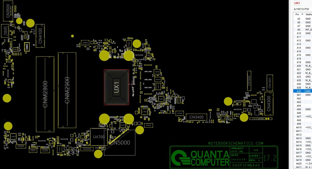 Hp Ef Series Schematic Boardview Quanta P F Schematic