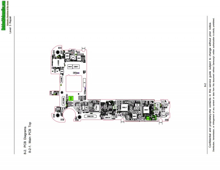 Samsung Galaxy S6 Edge SM-G925F Service manual with PCB Layout, Block