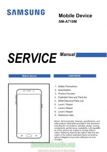 SM-A710M Service manual