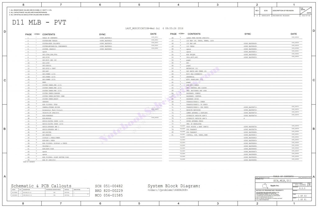 iPhone 7 Plus 820-00229 Schematic & Boardview – NotebookSchematics.com