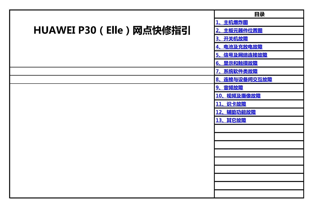 Huawei P30 Schematics Quick Repair